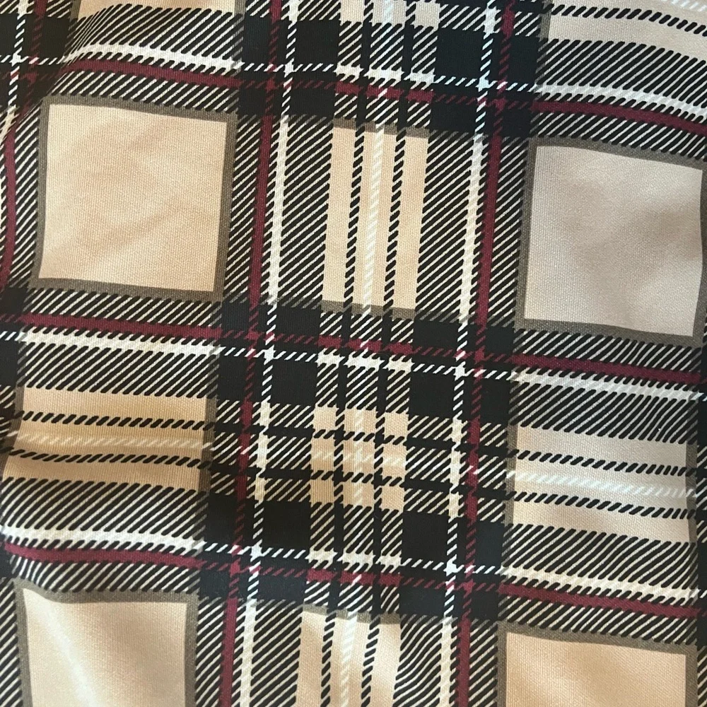Windsor Tan Plaid Mini Skirt - Picture 5 of 6